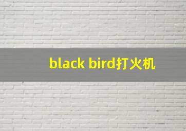 black bird打火机